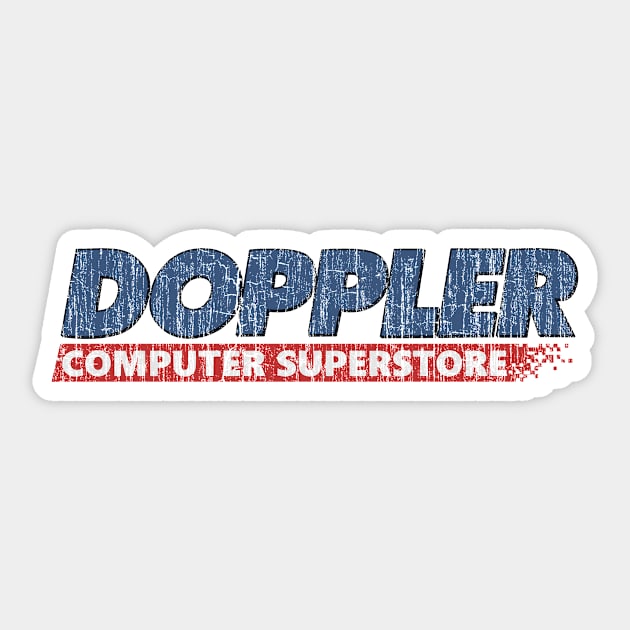 Doppler Computer Superstores 1993 Sticker by vender